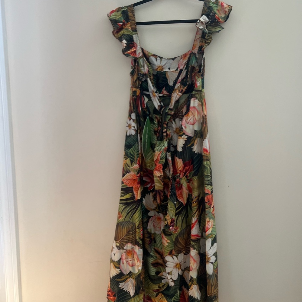 FARM Rio Green Tropical Floral Maxi Dress - Picture 10 of 16